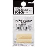三菱鉛筆:uni ユニポスカ・ペイントマーカー太字角芯 ぺん替え芯 2本入り/袋 PCXR8 型式:PCXR8（1セット:2本入）
