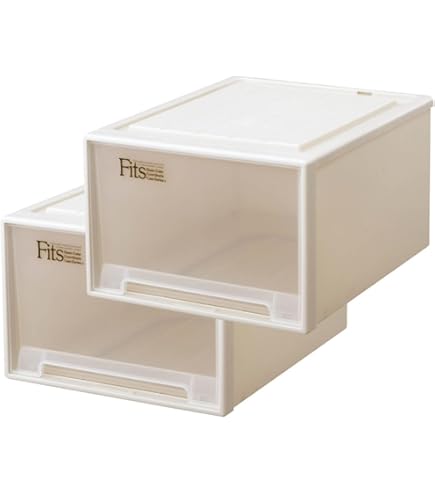 FITS収納ケース　奥行53cm カプチーノ　M−53 L−53 天馬公式】フィッツケース クローゼット L-53 3個セット