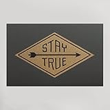 HAMMER PRESS ハンマープレス アメリカ発 おしゃれで温かみのあるアートプリントポスター stay true 【正規輸入品】