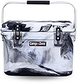 CAMP-ZERO 20L プレミアムクーラー/アイスチェスト キャリーハンドルと成形カップホルダー4個付き | ブラックスワール