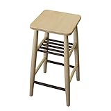 棚付き バースツール 天然木製 ナチュラル IS-20NA