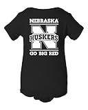 Nebraska Cornhuskers「ネブラスカHuskers Go Bigレッド" Infant Onesie 18M ブラック