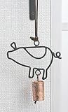 アイアンベル ドアベル 玄関チャイム ベル チャイム ポッシュリビング 61916-61920 ピッグ 61919
