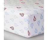 Fitted Crib Sheet Anchors - Cloud Island - Light Blue Anchors [並行輸入品]