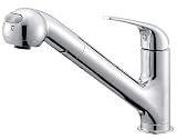 三栄水栓 【キッチン用混合栓】 シングルワンホールスプレー混合栓 パイプの長さ250mm K87001JV