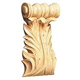 Brownwood 01907014 ch1フルRolled Acanthus ScrollハードCarved Onlay、Large、チェリー