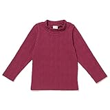 プティマイン（petit main） 柄編みハイネックTシャツ【マゼンダ/90(002)】