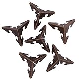 JustThread Pack of 100 Antique Vintage Style Brass Copper Book Corner Edge Guard Corner Protectors -