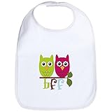 CafePress BFF Best Friends Forever Owls Bib - Standard Cloud White by CafePress