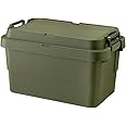 リス 収納ボックス スタッキング トランクカーゴ 50L ブラック 日本製 TC-50S