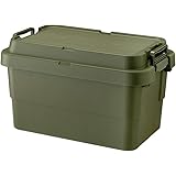 リス 収納ボックス スタッキング トランクカーゴ 50L ブラック 日本製 TC-50S