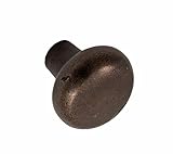 Fusion Hardware 152-MXB River Rock Collection Sandcast Bronze Small Half-Round Cabinet Knob, Medium 