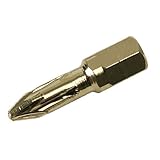 Silverline Pzd Gold Screwdriver Bits 10 Pack No.3 Pozi Drive Power Tool