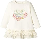 Bijoux & Bee(ビジュー&ビー) スワンPTフリルカットソー<日本製> ホワイト M(70-80cm)