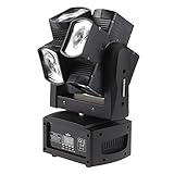 Tomshine 120W 8LED ダブルホイール RGBW(赤・緑・青・白) フルカラー ムービングライト DMX512サウンドコントロール 自走機能付　10/21チャンネル　スポットライト　ステ