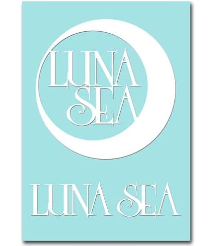 Amazon.co.jp: 絵柄だけ残る ステッカー S 「LUNA SEA」 黒 044B