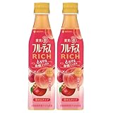ミツカン フルーティス RICH (リッチ) 白桃 希釈 飲むお酢 リンゴ酢 350ml×2本