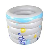 WENJUN 幼児プールの家のインフレータブル断熱幼児と幼児の入浴プールは、厚くなった赤ちゃんラウンドスイミングバレルを高める ( 色 : グレー , サイズ さいず : 75*75cm )