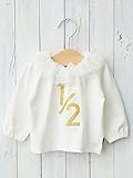 Caldia カルディア ベビー ハーフバースデー Tシャツ 赤ちゃん 男の子 女の子 ベビー服 誕生日 tシャツ 70?p GIRL