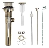 pf Waterworks Clogfreeユニバーサルバスルームシンク/洗面所ポップアップDrain (磁気ストッパー、Matching仕上げABSボディwithoutオーバーフロー、アンティーク真