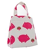 nordic【日本製】 ランチバッグ(ブタ・ピンク) ミニトート