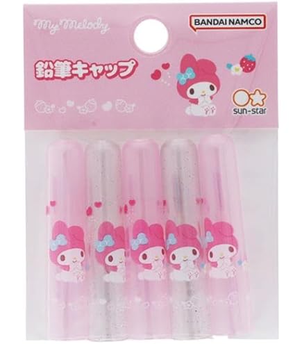 Amazon.co.jp: マイメロディ[鉛筆キャップ]えんぴつカバー 5本セット