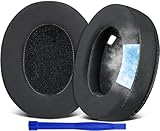 SOULWIT 冷却ジェル パッド イヤーパッド 交換パッド Sony WH-1000XM4 (WH1000XM4) ヘッドセット用 ヘッドホンパッド 互換性 パッド 高密度フォーム ヘッドパッド 冷感 厚手パッド (ブラック)
