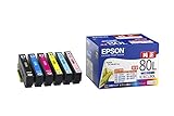 EPSONインクカートリッジ IC6CL80L 6色セット 増量