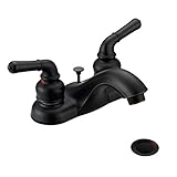 Designers Impressions 652369 Oil Rubbed Bronze Two Handle Lavatory Bathroom Vanity Faucet - Bathroom
