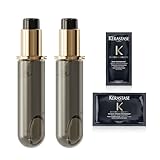 KÉRASTASE(ケラスターゼ) ヘアオイル ユイル クロノロジスト 75mL レフィル(詰め替え用) 2本セット 試供品付き(クロノロジスト シャンプー 10ml + ヘアマスク 15ml)