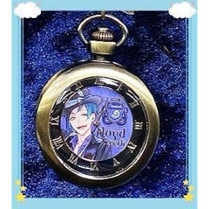 ツイステッドワンダーランド ツイステ プレミアム懐中時計 オクタヴィネル寮 フロイド イニシャル チャームマスコット 寮…