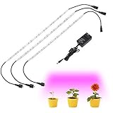 植物ライト18W 植物育成用LED1.6 ＦＴストリップライト　水耕栽培ランプ 室内用 プラントライト フレキシブルアーム園芸 室内栽培ライト（３本セット）