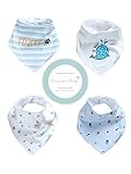 Baby Bandana Drool Bibs of Unisex For girls and boys by Fantastic Baby - - Organic Cotton, Extremely