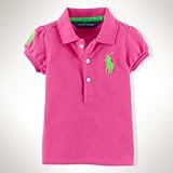 RalphLauren ラルフローレン　ガールズフレンチスリーブ半袖ポロシャツ　ピンク　 サイズ　24m(85-90cm)