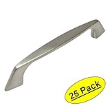 Cosmas 9499snサテンニッケルモダンキャビネットハードウェアアーチハンドルプル – 3 – 3 / 4 "インチ( 96 mm )穴中心 – 25パック