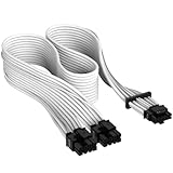 CORSAIR 12+4ピン PCIe Gen 5 Type-4 600W 12VHPWR スリーブケーブル ホワイト CP-8920332