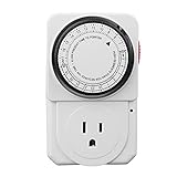 【ノーブランド 品】24時間 電気 プラグ プログラムタイマー 電源 スイッチ エネルギー プラグ セーバー