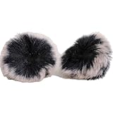 DR40レコーダー用ウィンドスクリーンマフ 2個 マイク フロントガラス ウィンドスクリーン 人工毛皮 ウィンドスクリーン ファー付き