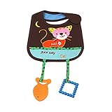 Lovoski かわいい　動物柄　コットン　赤ちゃん　摂食　ビブ　よだれかけ　唾液タオル　エプロン　快適　ポケットのデザイン　全22パターン - ＃11