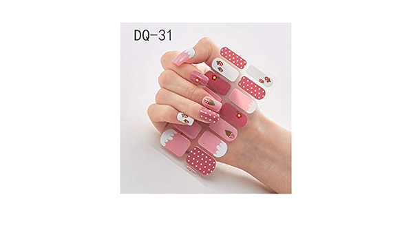 Amazon Co Jp 14pcs シートグリッターグラデーションの色ネイルステッカーネイルラップのフルカバーの爪ステッカーdiy自己粘着ネイルアートデコレーション Color Dq 31 ホーム キッチン