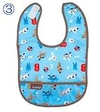 クーシーズ/Kushies ウォータープルーフ タフタ ビブ [Kushiesbib] (3.ブルー犬)