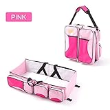 MolySun多機能Foldableマミーバッグ大容量ユニバーサルポータブル旅行屋外折りたたみベッドベビーカーのバスケットおむつバッグ