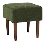 ミキモク ダイニングスツール サライ ブラウン カバー付 モスグリーン KC-398 TBR 【2梱包】