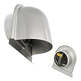 ノグチ 匠力 ステンレス強制U型フード付きガラリ ダンパー付き(アミ無し)72℃ 径100mm(1個価格) UGFN100FD