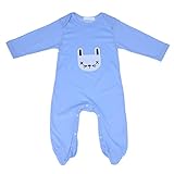 Bestjpshop 子供服　ベビー服　　長袖 　可愛いウサギ　幼児　赤ちゃん　新生児パジャマ　ロンパース　カバーオール　出産祝い/プレゼント　四季兼用　ブルー
