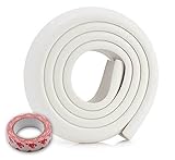 High Density Foam Edge Guards for Baby Safety Bumper Protect, 2 Meters (White) by DarlingWorld