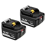 UPWAY マキタ14.4vバッテリー BL1430Bマキタ互換 残量表示付きBL1430 BL1440 BL1450 BL1460対応 3.0Ah 2個セット 本店の新品 黒 1年保証