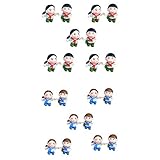 Dovewill ミニ　ヤングパイオニア　樹脂　盆栽　DIY　インテリア　マイクロランド　約10ペア
