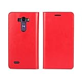 Golikef LG G3 ケース カバー バンパー 手帳型 高級 本革 レザー 色鮮やか レトロ な book case 型 柔らかいシリコンTPUラバーカバー スタンド機能 カード収納機能 アイフ