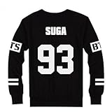 Mainlead BTS Bangtan Boys ブラックパーカー セーター プルオーバー L